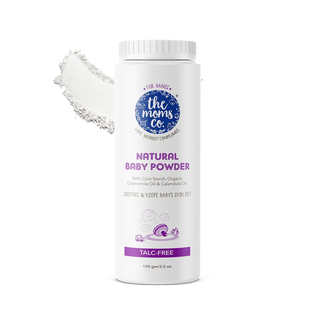 Picture of The Moms Co. Natural Talc-Free Baby Powder - 100 GM