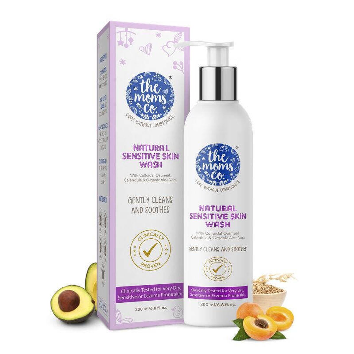 Picture of The Moms Co. Natural Sensitive Skin Wash - 200 ML