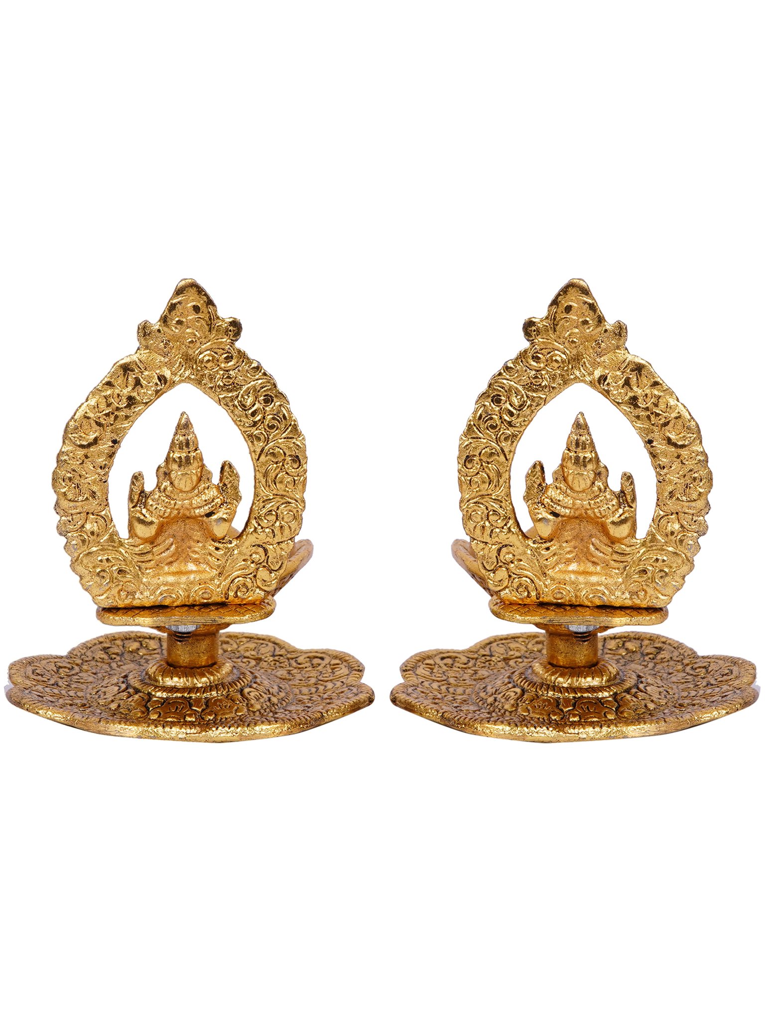 Picture of Tied Ribbons Pure Brass Aarti diya - Pack of 2