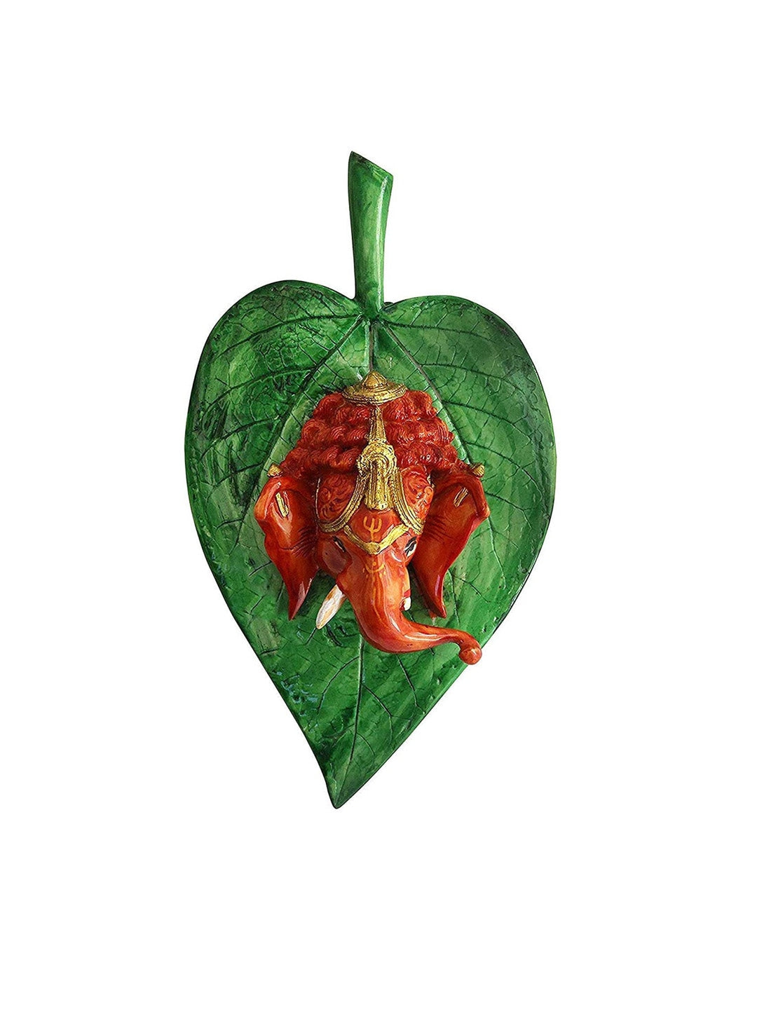 Show details for Tied Ribbons Green and Brown Ganesha Idol Wall Hanging Picture of Tied Ribbons Green and Brown Ganesha Idol Wall Hanging