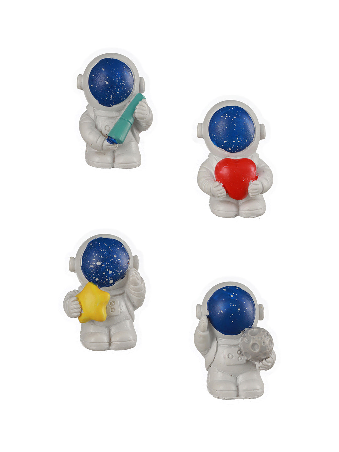 Picture of Tied Ribbons White & Blue 4 Pieces Astronaut Miniature Figurine Showpieces