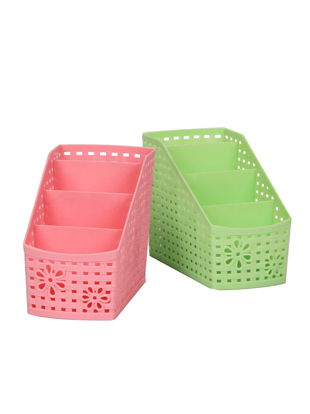 Show details for Tied Ribbons Multipurpose Storage Basket Rack Desk Organizer - Set of 2 Picture of Tied Ribbons Multipurpose Storage Basket Rack Desk Organizer - Set of 2