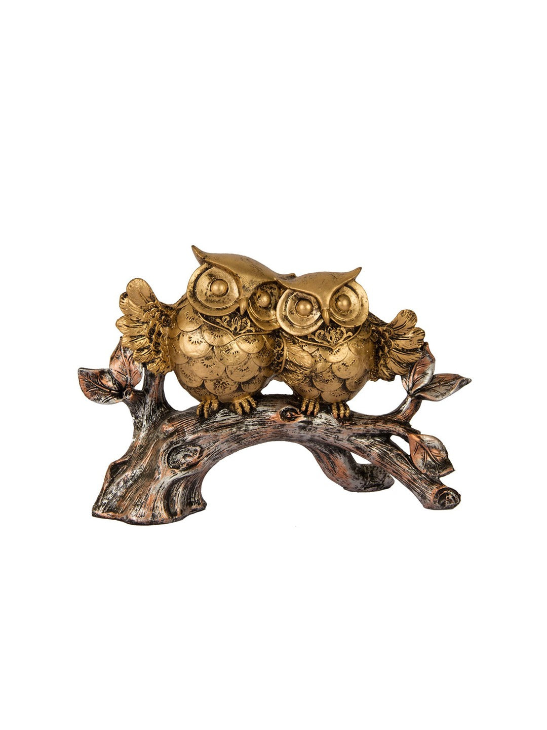 Show details for Tied Ribbons Gold-Toned & Brown Decorative Owl Picture of Tied Ribbons Gold-Toned & Brown Decorative Owl