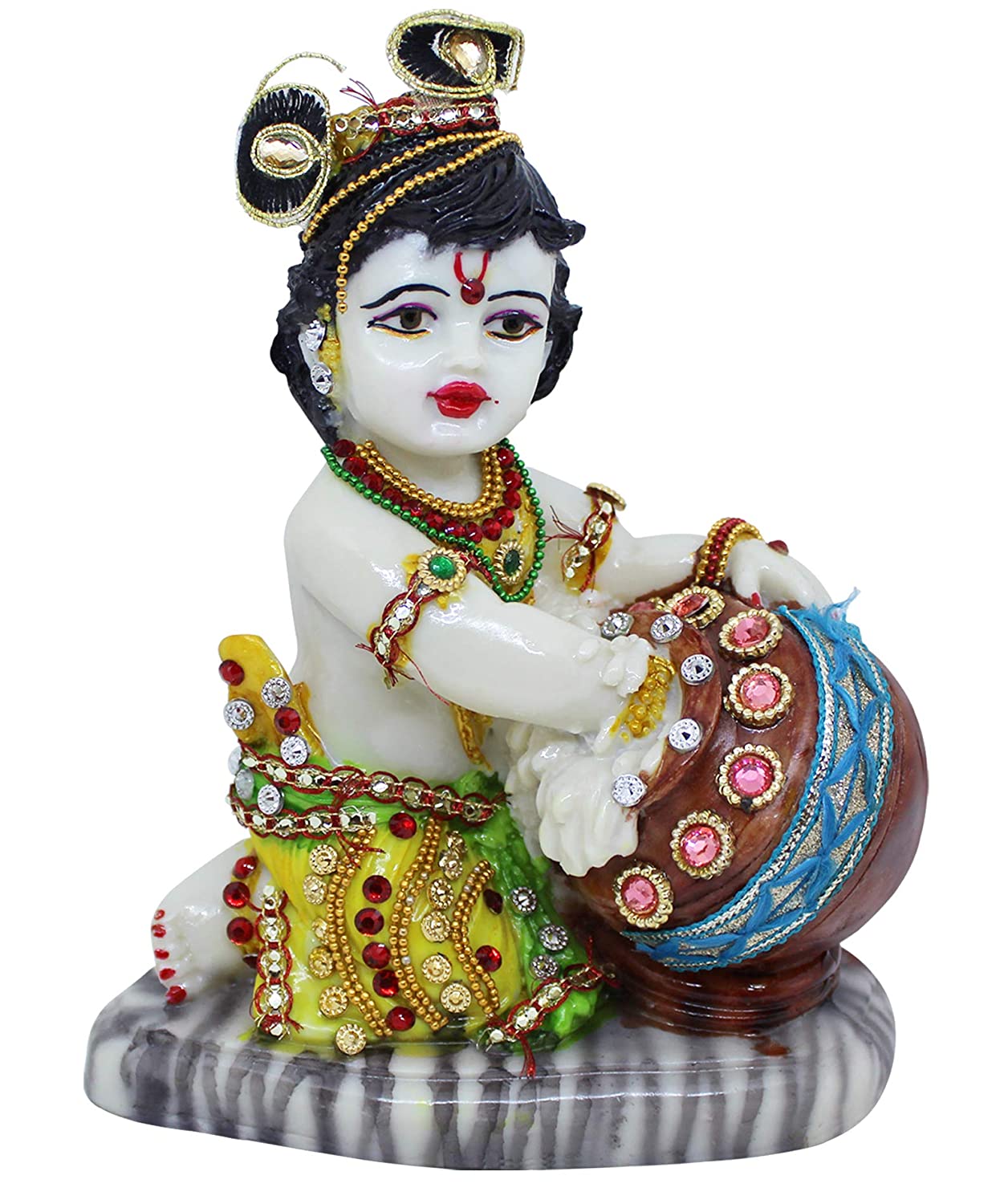 Show details for Tied Ribbons Resin Lord Krishna Makhan Chor Idol Picture of Tied Ribbons Resin Lord Krishna Makhan Chor Idol