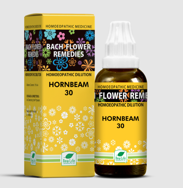 Picture of New Life Homeopathy Bach Flower Remedies Horn Beam - 30 Dilution