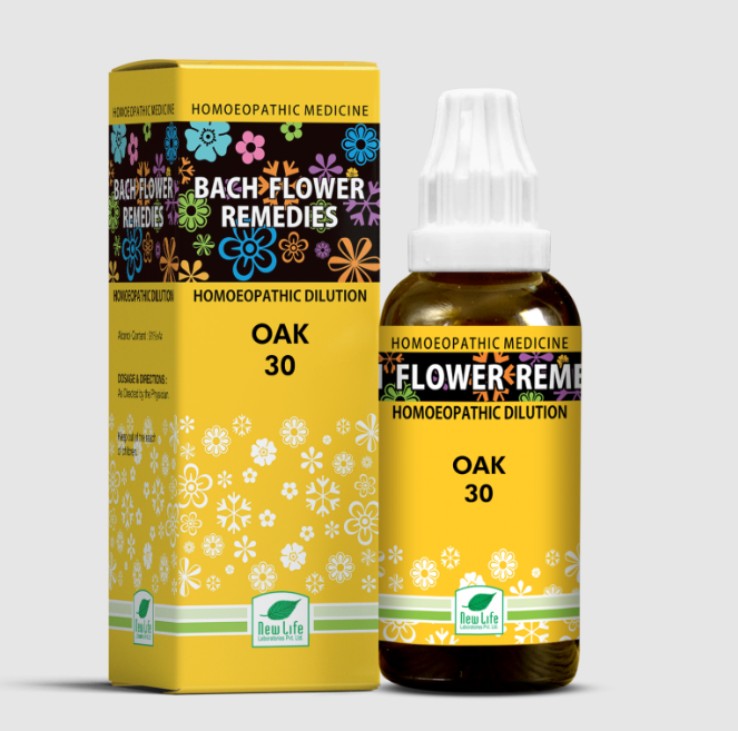 Picture of New Life Homeopathy Bach Flower Remedies Oak 30 Dilution