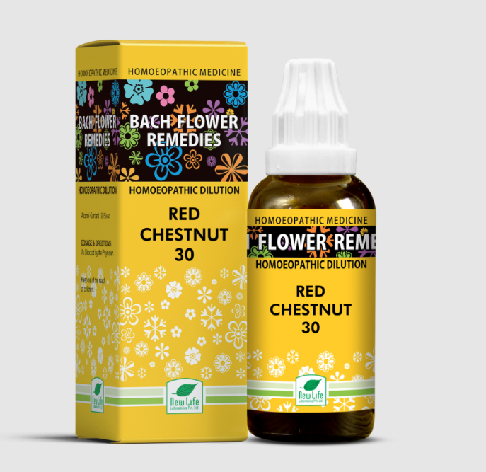 Picture of New Life Homeopathy Bach Flower Remedies Red Chestnut 30 Dilution