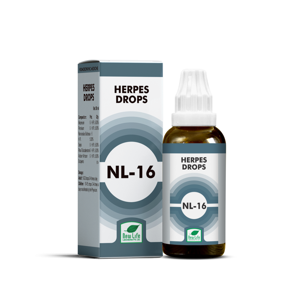 Picture of New Life NL-16 Herpes Drops - 30 ML