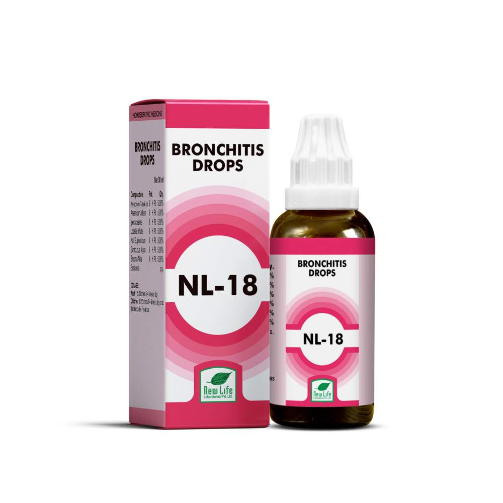 Show details for New Life NL-18 Bronchitis Drops - 30 ML Picture of New Life NL-18 Bronchitis Drops - 30 ML