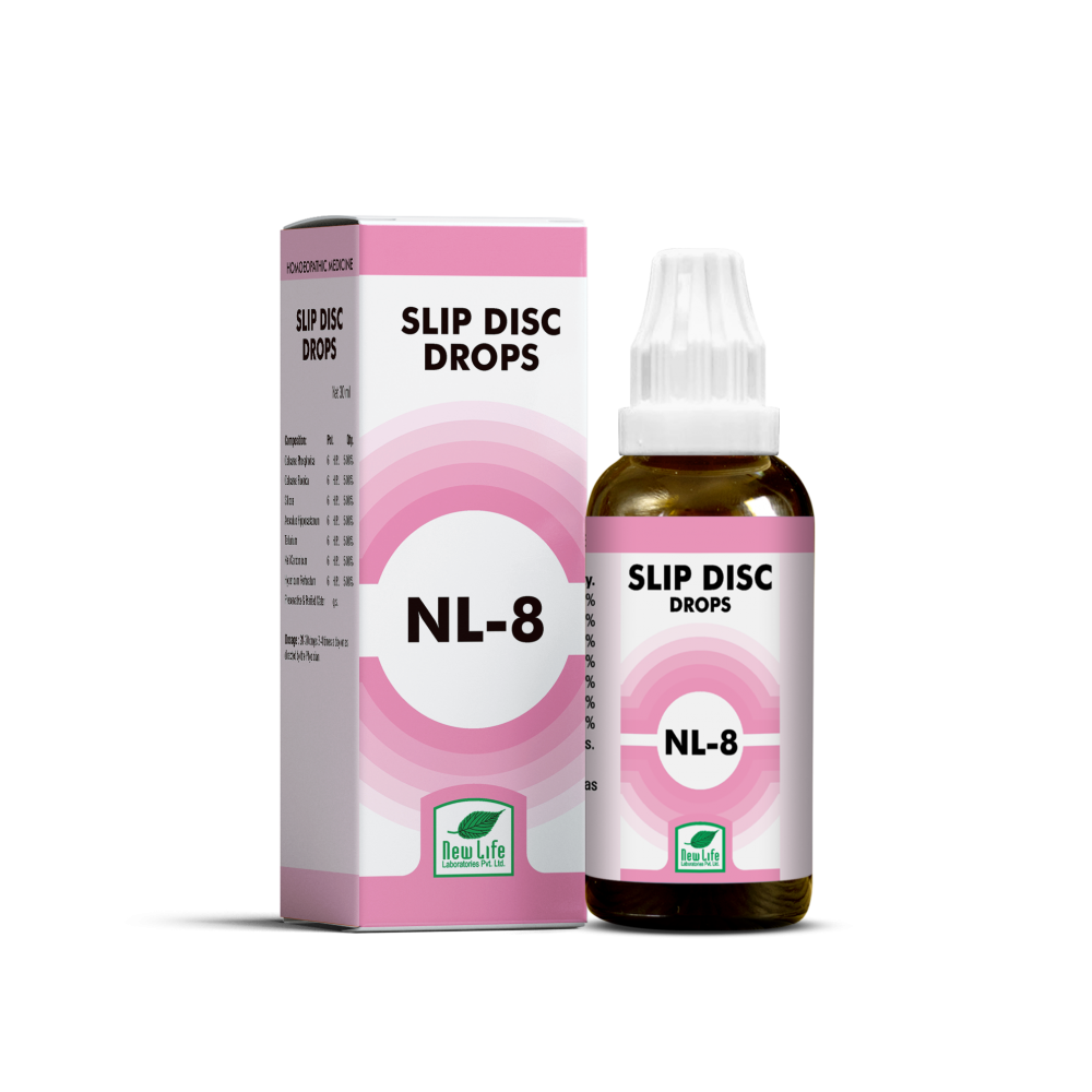 Show details for New Life NL-8 Slip Disc Drops - 30 ML Picture of New Life NL-8 Slip Disc Drops - 30 ML