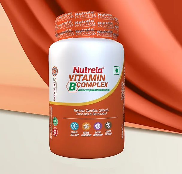 Picture of Patanjali Nutrela Vitamin B-Complex - 30 Capsules