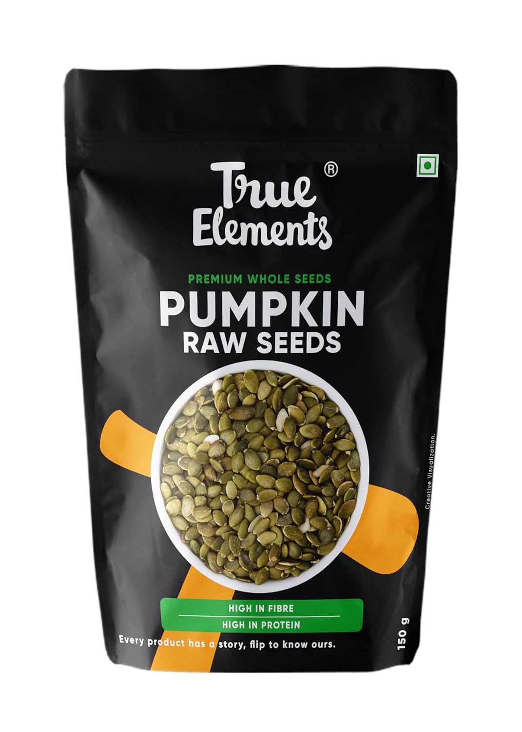 Show details for True Elements Raw Pumpkin Seeds - 150 GM Picture of True Elements Raw Pumpkin Seeds - 150 GM