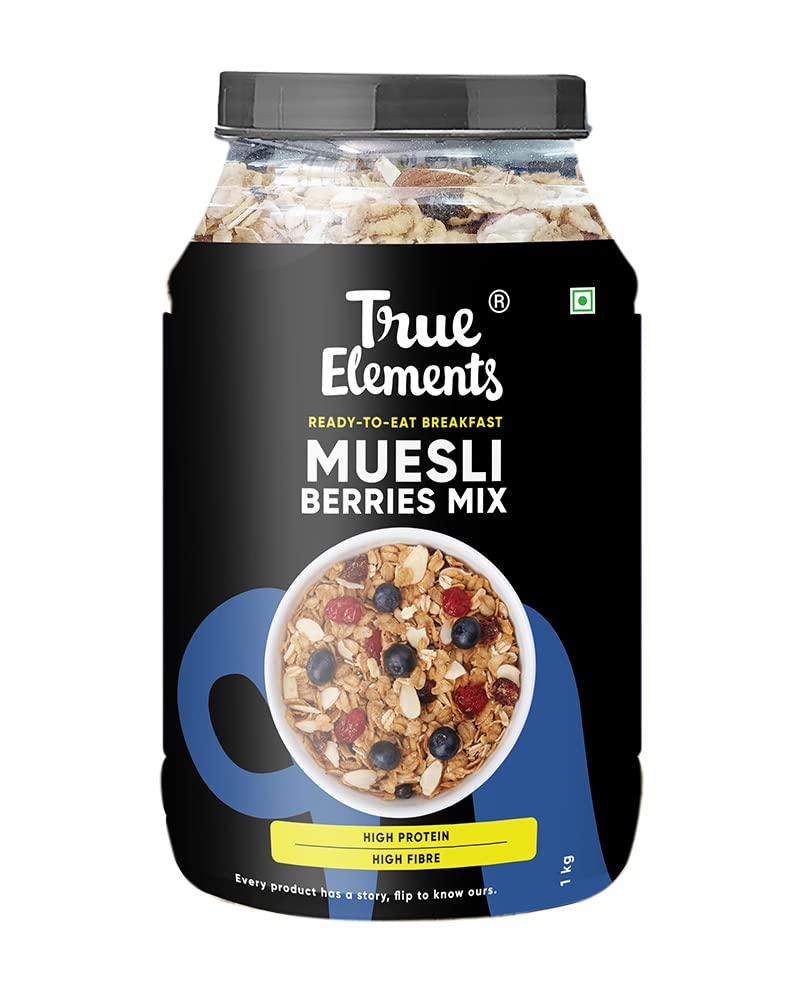 Show details for True Elements Cranberry and Blueberry Muesli - 1KG Picture of True Elements Cranberry and Blueberry Muesli - 1KG