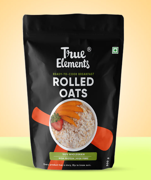 Show details for True Elements Rolled Oats Gluten Free - 500 GM Picture of True Elements Rolled Oats Gluten Free - 500 GM