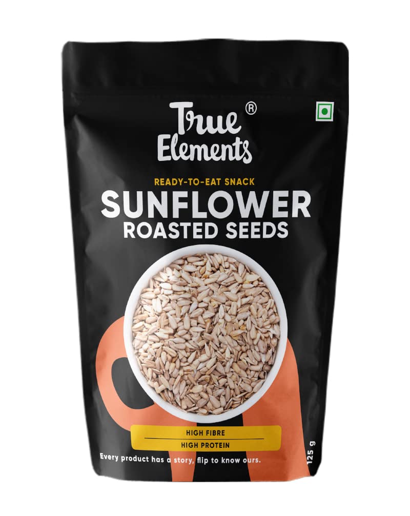 Picture of True Elements Roasted Sunflower Seeds - 125 GM