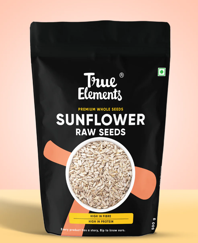 Picture of True Elements Roasted Sunflower Seeds - 500 GM