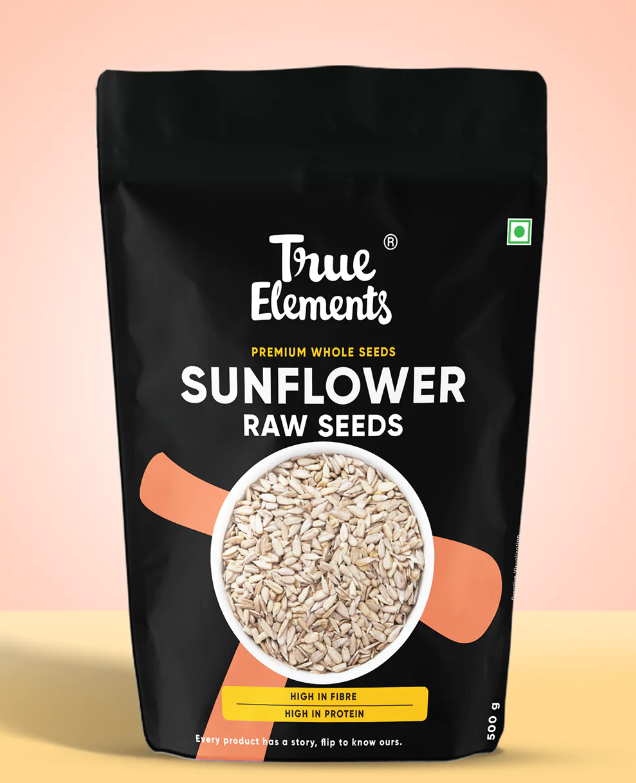 Show details for True Elements Roasted Sunflower Seeds - 500 GM Picture of True Elements Roasted Sunflower Seeds - 500 GM