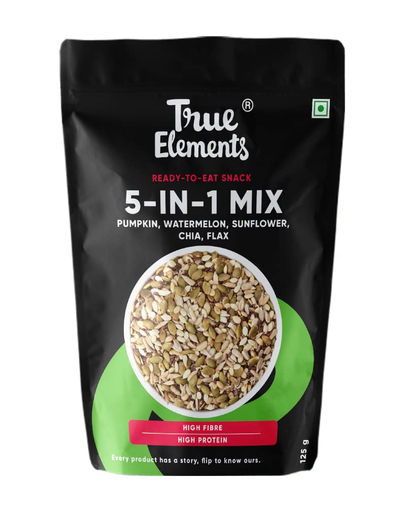 Show details for True Elements 5 in 1 Super Seeds Mix - 125 GM Picture of True Elements 5 in 1 Super Seeds Mix - 125 GM