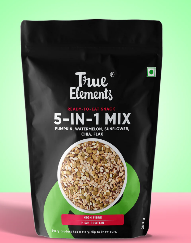 Show details for True Elements 5 in 1 Super Seeds Mix - 250 GM Picture of True Elements 5 in 1 Super Seeds Mix - 250 GM
