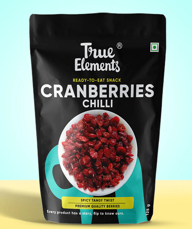 Picture of True Elements Chilli Cranberries - 125 GM