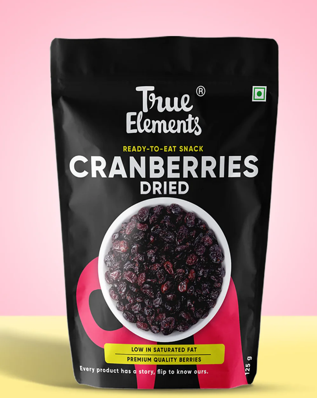 Picture of True Elements Dried Cranberries - 125 GM