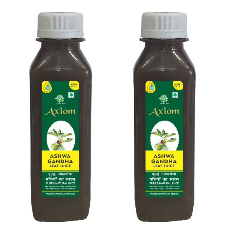 Picture of Axiom Ashwagandha Leaf Juice - 160 ML - Pack of 2