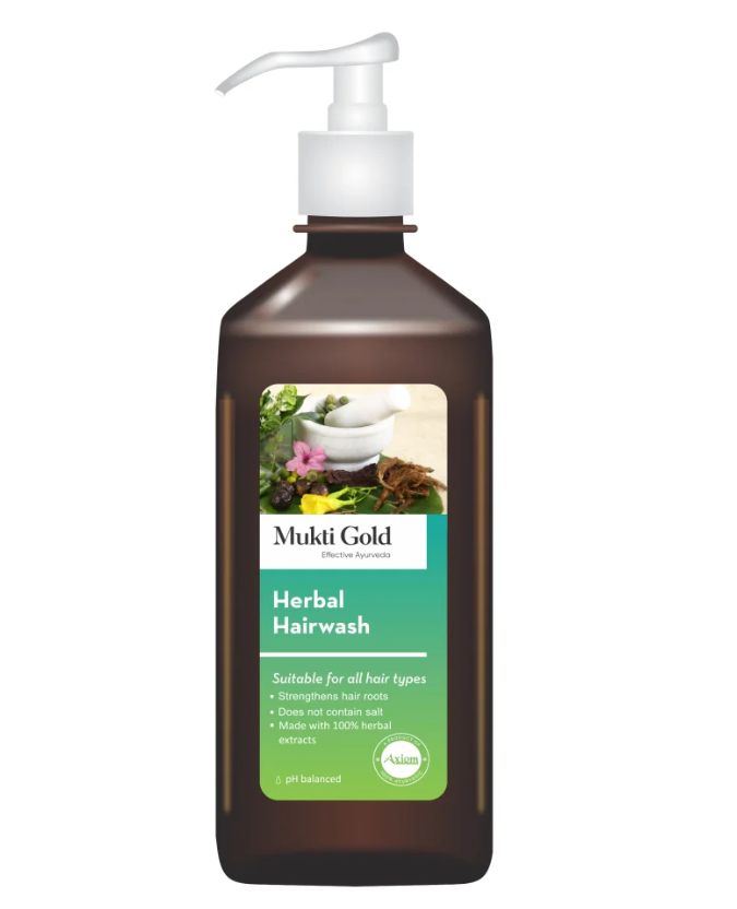 Picture of Axiom Mukti Gold Herbal Hairwash (Dispenser) - 400 ML