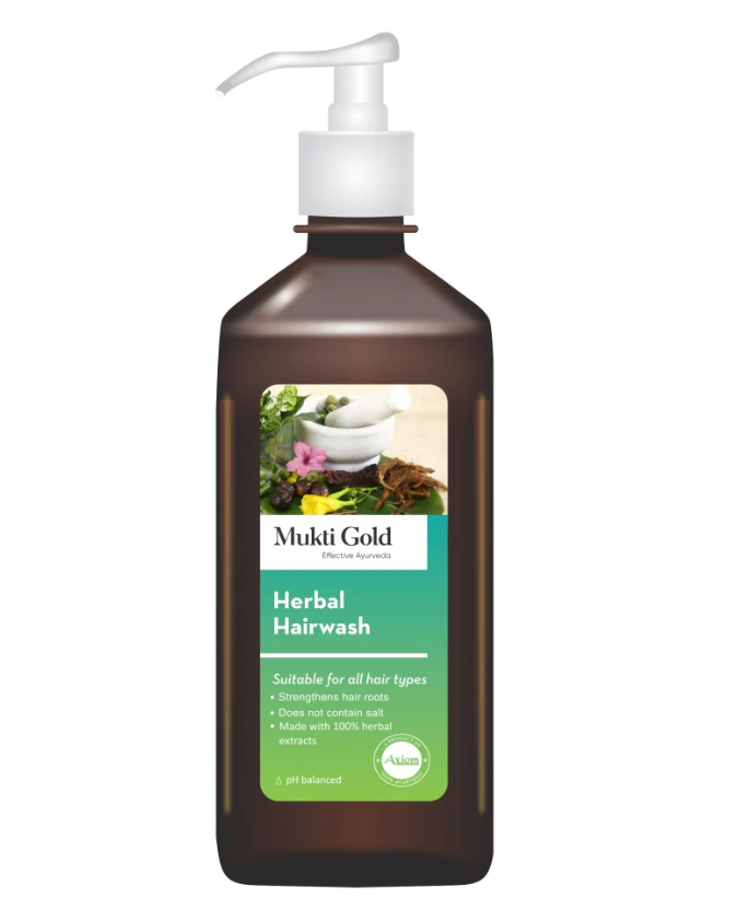 Show details for Axiom Mukti Gold Herbal Hairwash (Dispenser) - 400 ML Picture of Axiom Mukti Gold Herbal Hairwash (Dispenser) - 400 ML