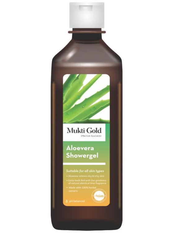 Picture of Axiom Mukti Gold Aloevera Shower Gel - 250 ML - Pack of 2