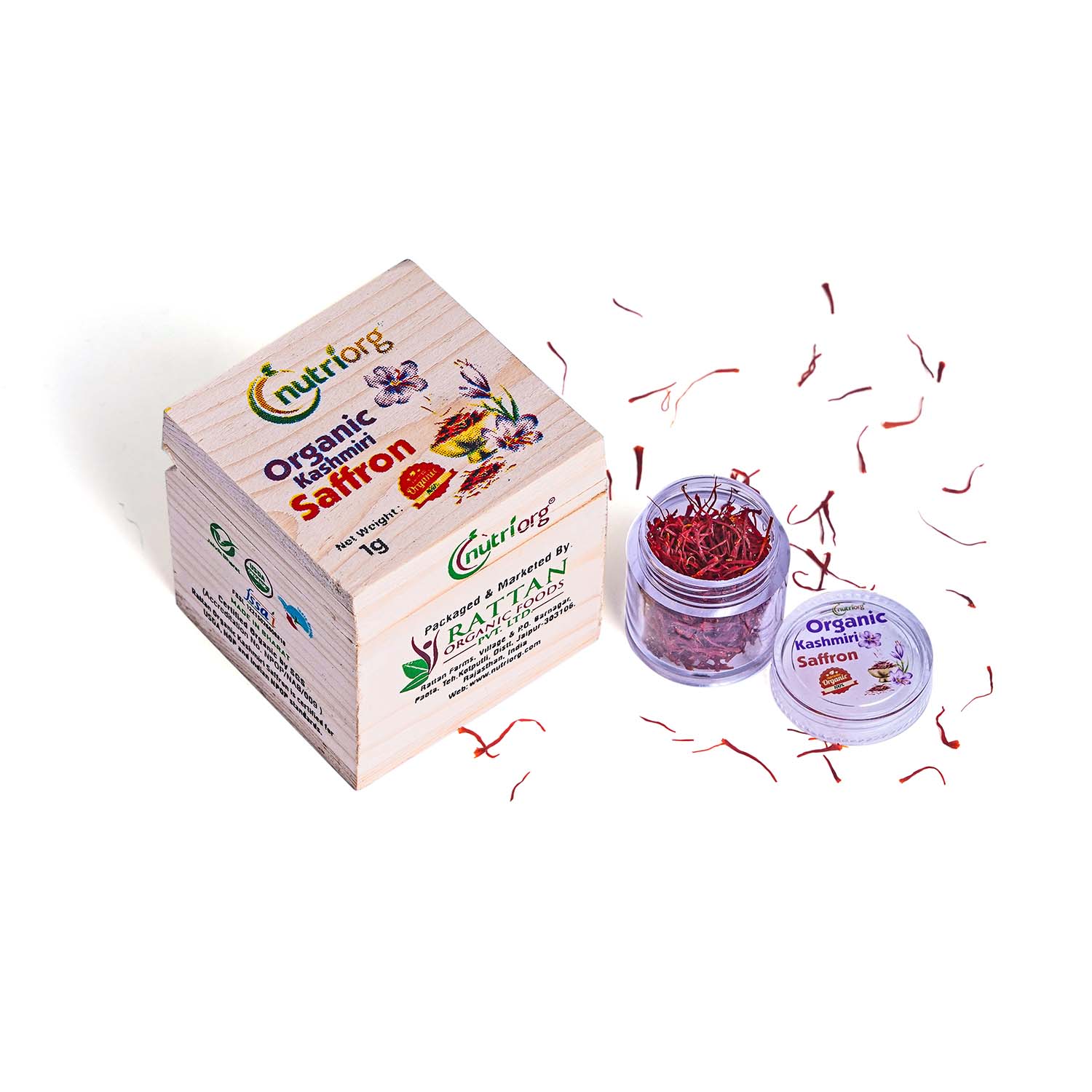 Picture of Nutriorg Certified Organic Kashmiri Saffron - 1 gm