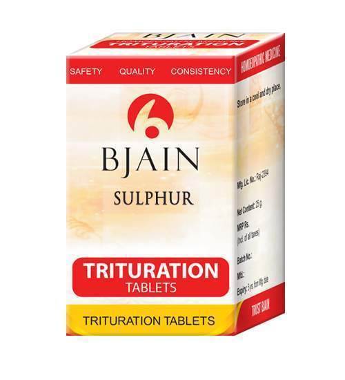 Picture of Bjain Homeopathy Sulphur Trituration Tablets