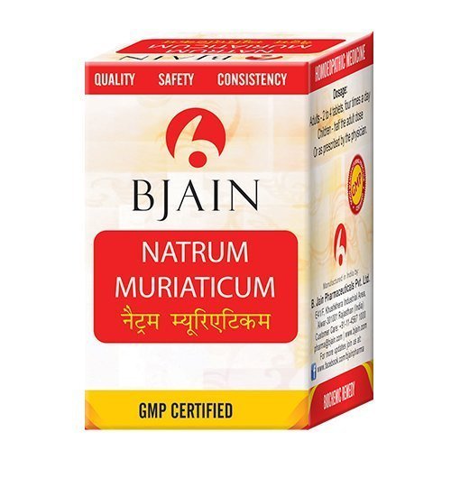 Show details for Bjain Homeopathy Natrum muriaticum Biochemic Tablet - 25 GM Picture of Bjain Homeopathy Natrum muriaticum Biochemic Tablet - 25 GM