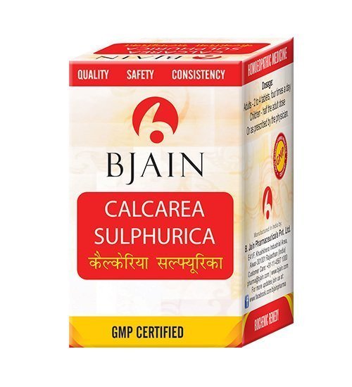 Show details for Bjain Homeopathy Calcarea Sulphurica Biochemic Tablet Picture of Bjain Homeopathy Calcarea Sulphurica Biochemic Tablet