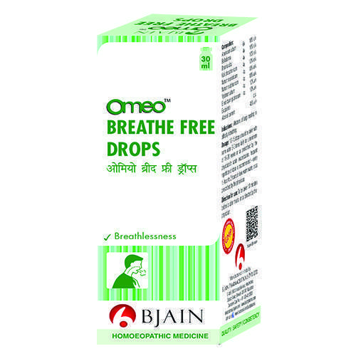 Show details for Bjain Homeopathy Omeo Breathe Free Drops - 30 ML Picture of Bjain Homeopathy Omeo Breathe Free Drops - 30 ML