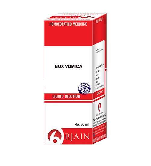 Show details for Bjain Homeopathy Nux Vomica Dilution - 30 ML Picture of Bjain Homeopathy Nux Vomica Dilution - 30 ML