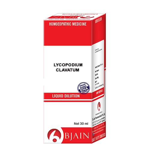 Picture of Bjain Homeopathy Lycopodium Clavatum Dilution - 30 ML