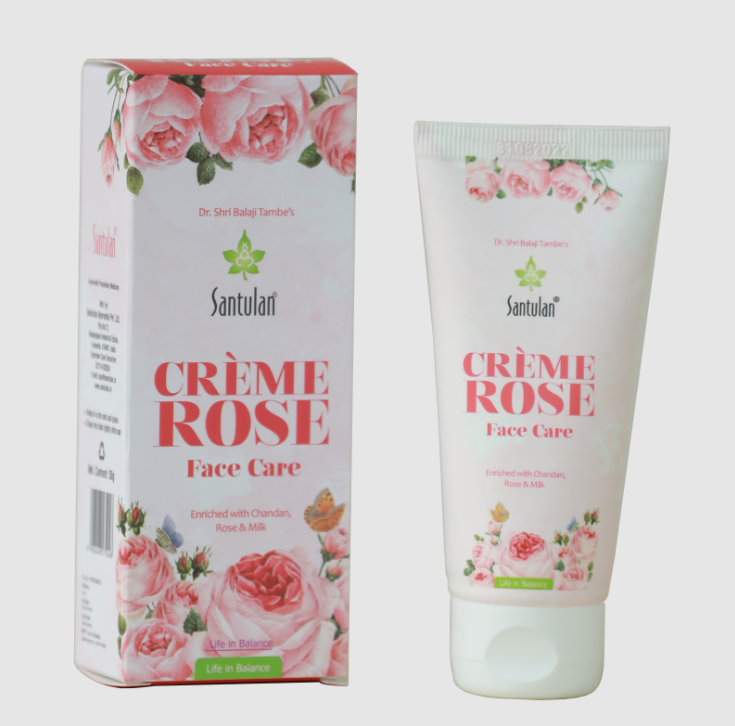 Picture of Santulan Ayurveda Creme Rose Face Care - 50 GM