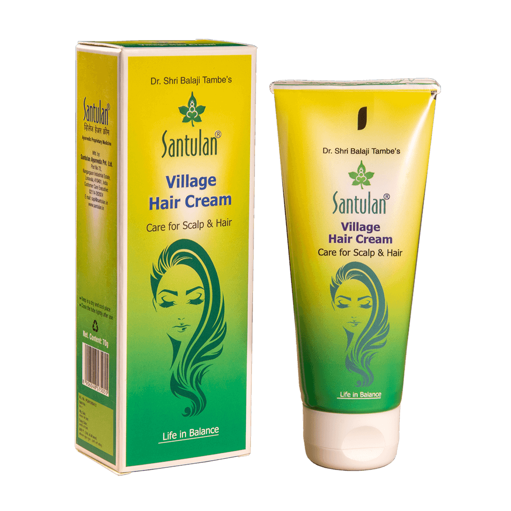 Show details for Santulan Ayurveda Village Hair Cream - 70 GM Picture of Santulan Ayurveda Village Hair Cream - 70 GM