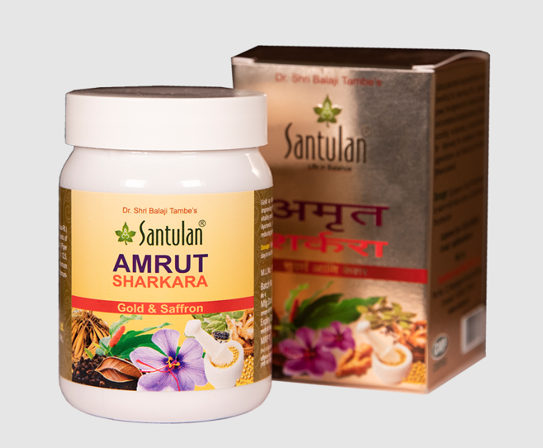 Show details for Santulan Ayurveda Amrut Sharkara Gold & Saffron - 100 GM Picture of Santulan Ayurveda Amrut Sharkara Gold & Saffron - 100 GM