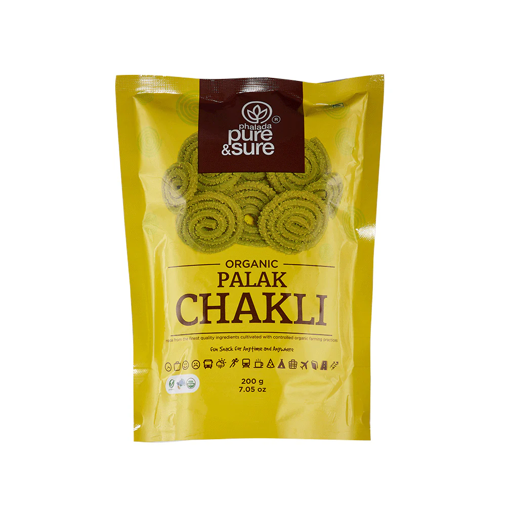 Show details for Phalada Pure & Sure Palak Chakli - 200 GM Picture of Phalada Pure & Sure Palak Chakli - 200 GM