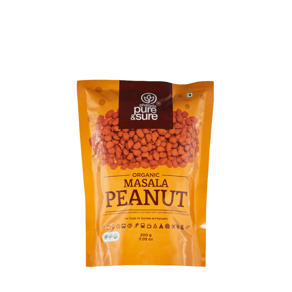 Picture of Phalada Pure & Sure Organic Masala Peanut - 200 GM