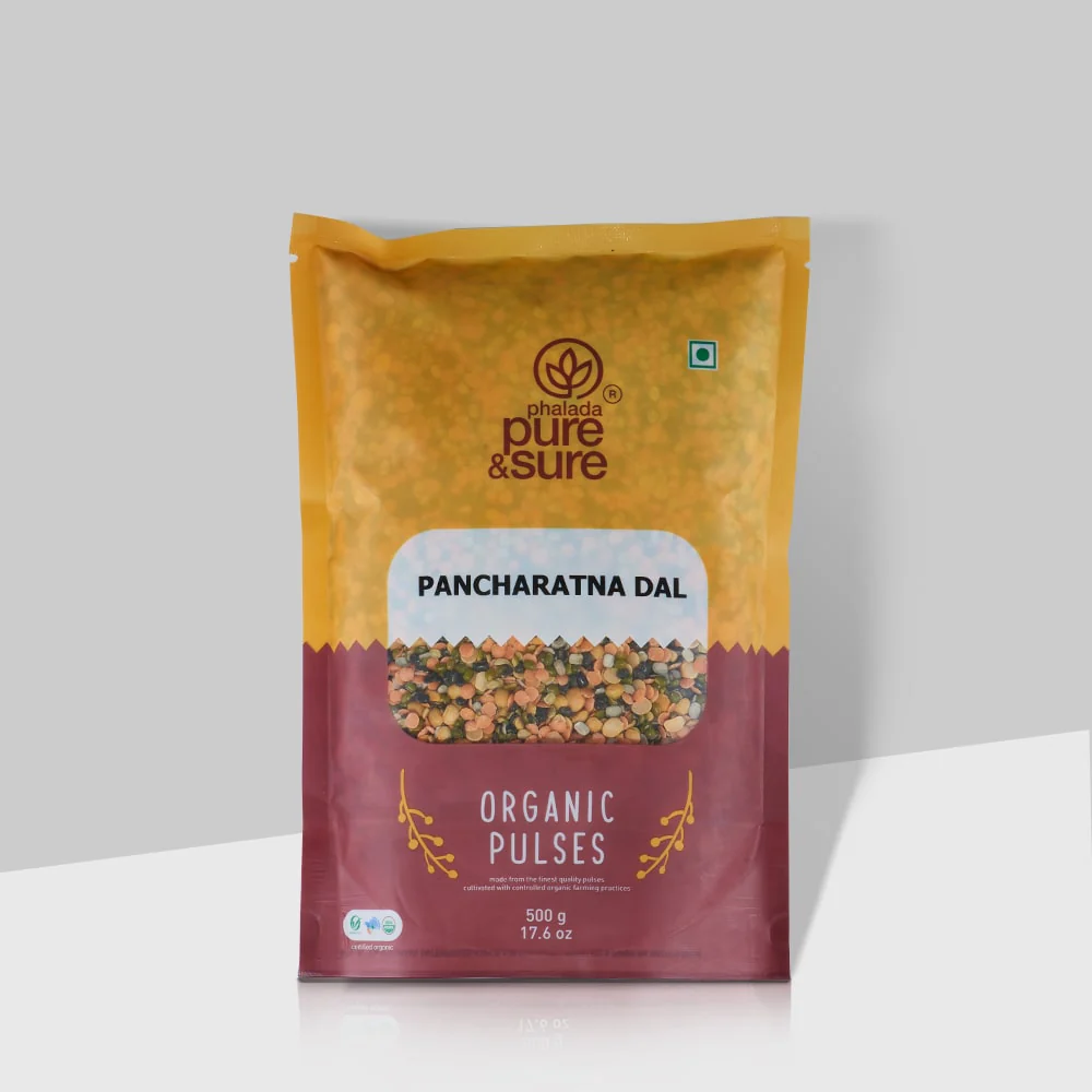 Show details for Phalada Pure & Sure Pancharatna Dal Organic Pulses - 500 GM Picture of Phalada Pure & Sure Pancharatna Dal Organic Pulses - 500 GM