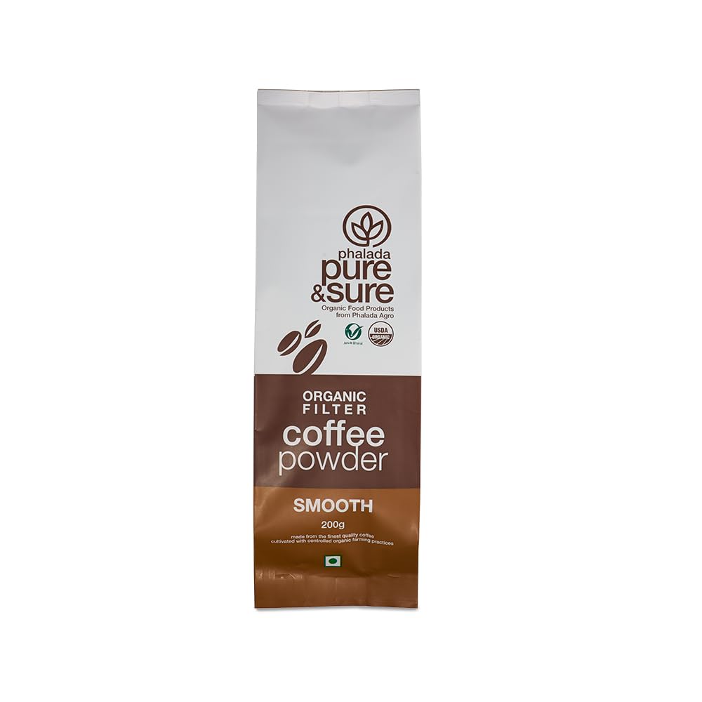 Picture of Phalada Pure & Sure Organic Filter Coffee Powder - Smooth - 200 GM