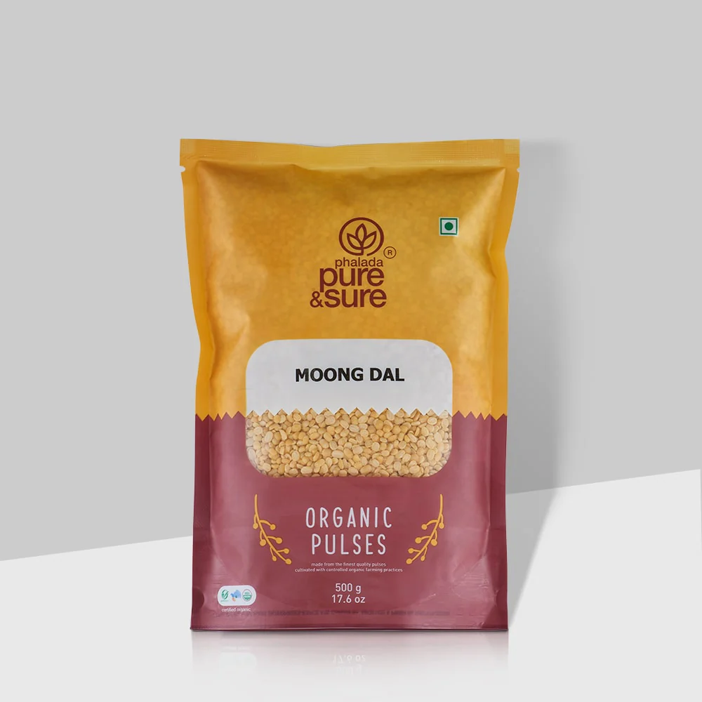 Picture of Phalada Pure & Sure Moong Dal Traditional Organic Pulses - 500 GM