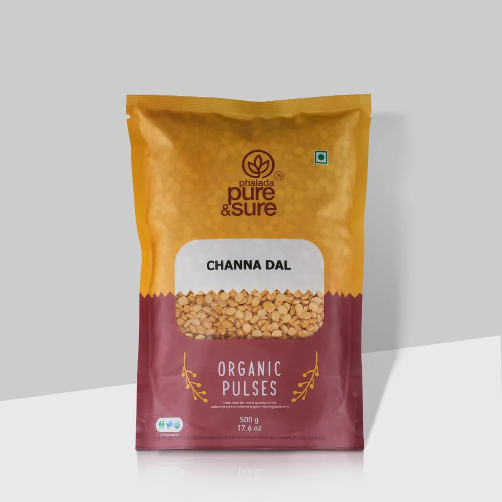 Show details for Phalada Pure & Sure Chana Dal Traditional Organic Pulses - 500 GM Picture of Phalada Pure & Sure Chana Dal Traditional Organic Pulses - 500 GM