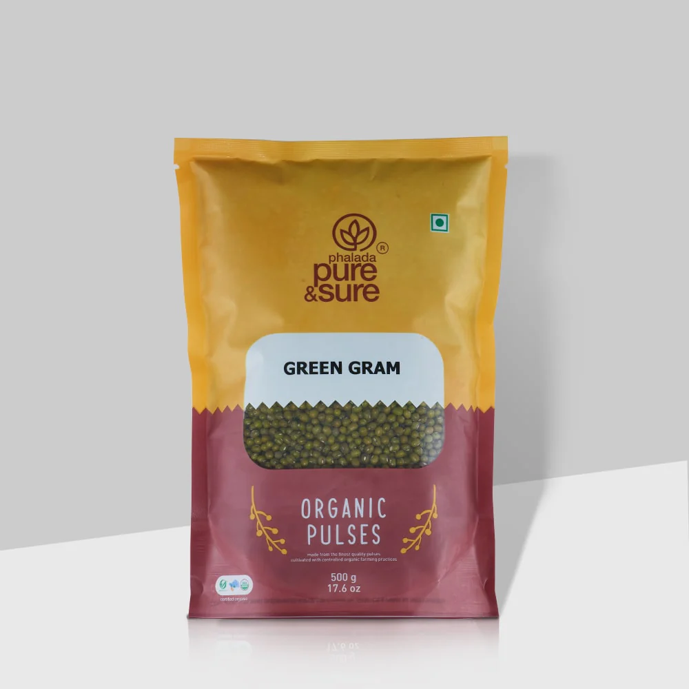 Show details for Phalada Pure & Sure Green Gram Whole Traditional Organic Pulses - 500 GM Picture of Phalada Pure & Sure Green Gram Whole Traditional Organic Pulses - 500 GM