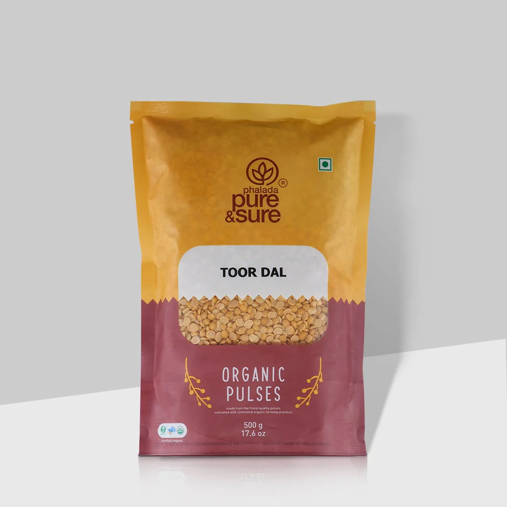 Picture of Phalada Pure & Sure Toor Dal Traditional Organic Pulses - 500 GM