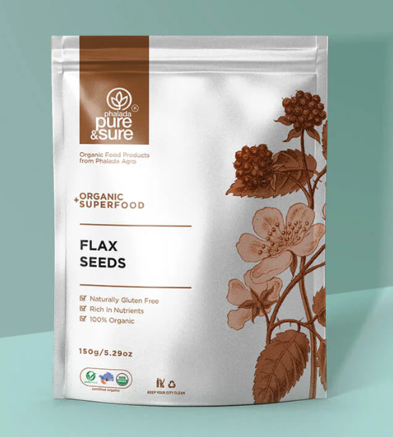 Show details for Phalada Pure & Sure Organic Superfood+ Flax Seeds - 150 GM Picture of Phalada Pure & Sure Organic Superfood+ Flax Seeds - 150 GM