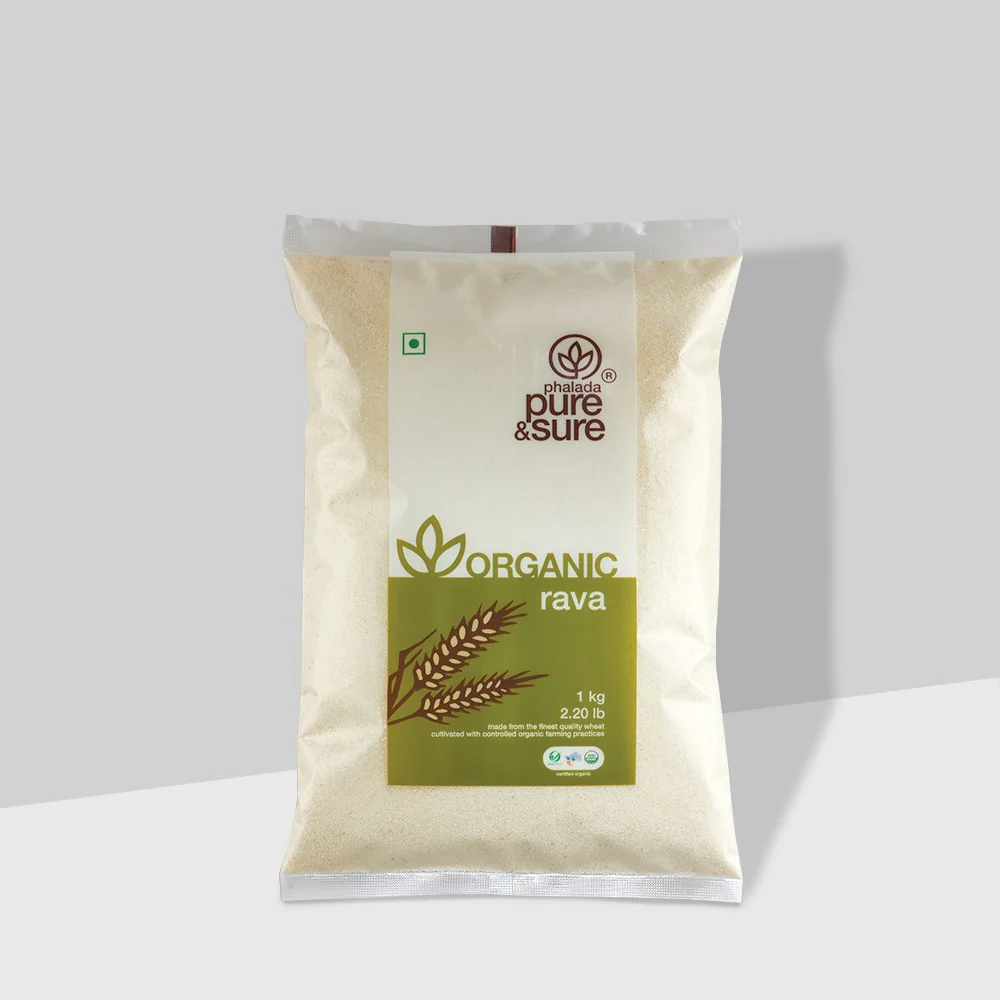 Picture of Phalada Pure & Sure Organic Rava - 1 KG