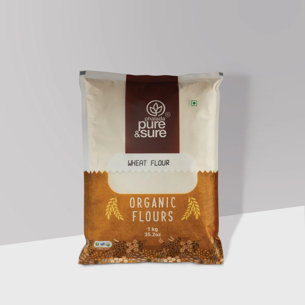 Show details for Phalada Pure & Sure Organic Wheat Flour - 1 KG Picture of Phalada Pure & Sure Organic Wheat Flour - 1 KG